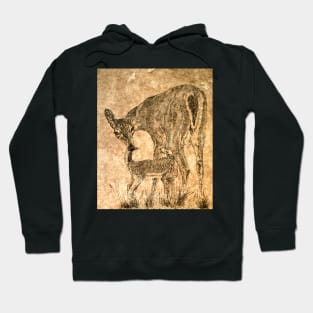 ibs fawn and doe Hoodie